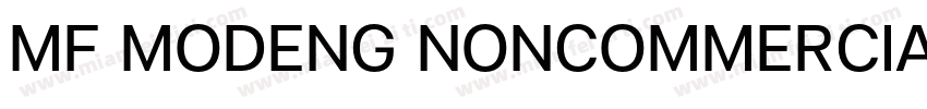 MF MODENG NONCOMMERCIAL字体转换
